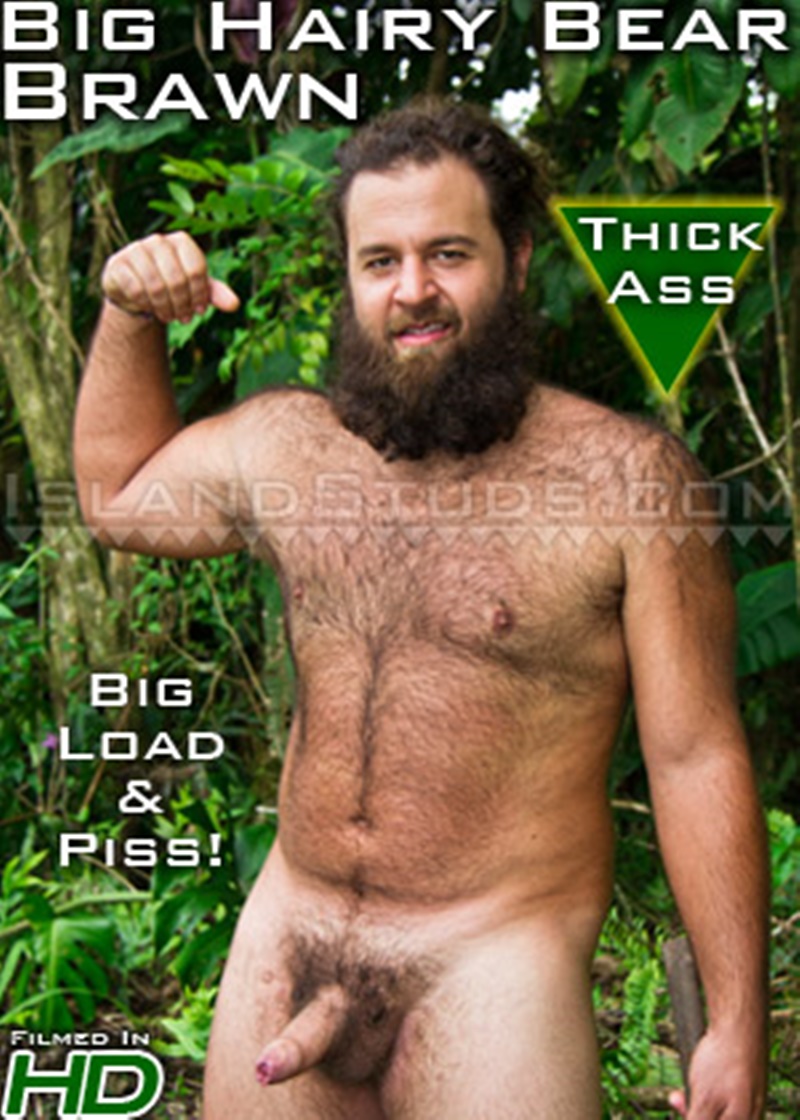 IslandStuds gay porn straight nude hairy dude bear sex pics Brawn sexy strips jerks big uncut dick foreskin 019 gallery video photo - Hairy bear Brawn is a super sexy 27 year old mango farmer who strips and jerks his big uncut dick