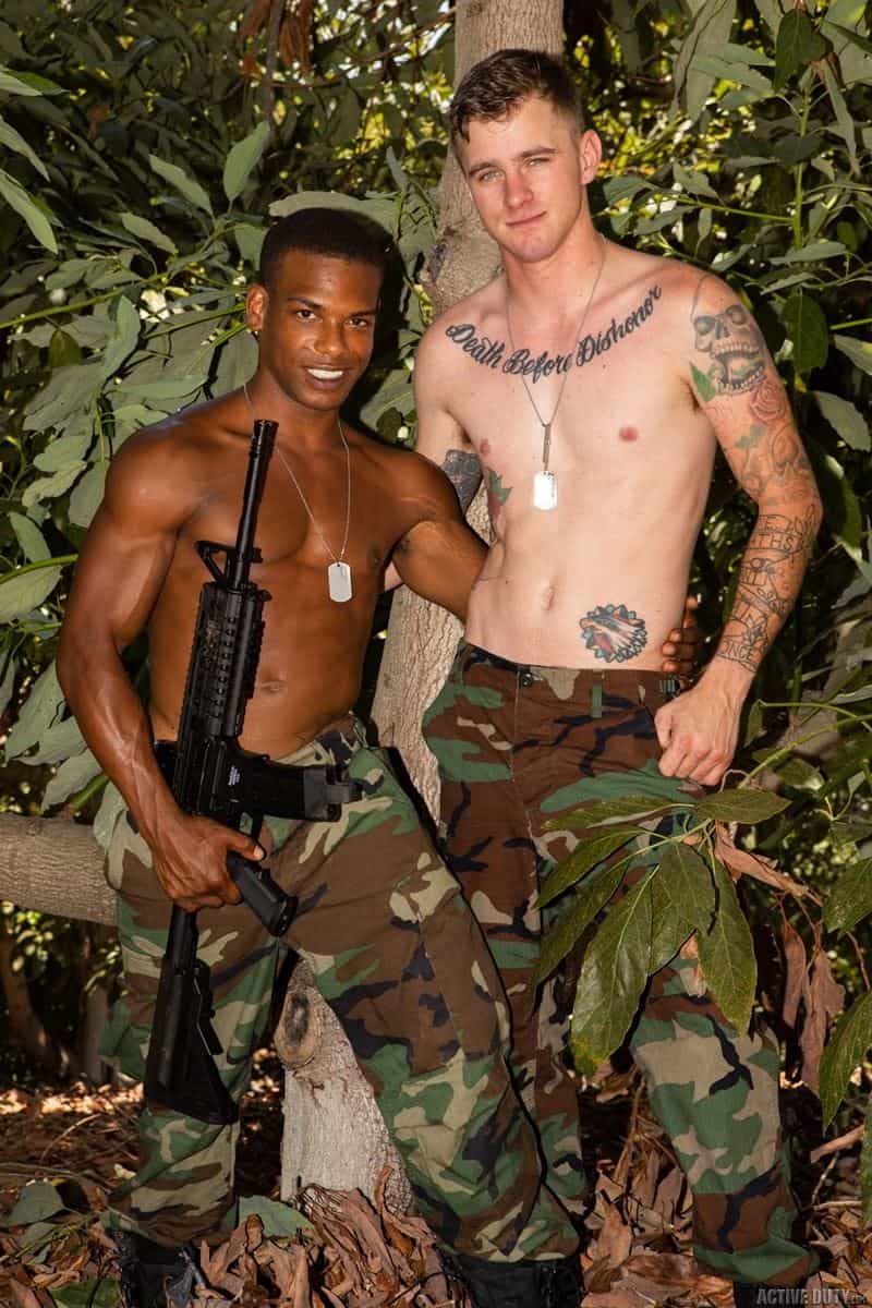 Army Guys Sexy - Hot army boys Ryan Jordan's hot bare ass fucked by big black stud Adrian  Hart's huge dick â€“ Men In Gay Porn