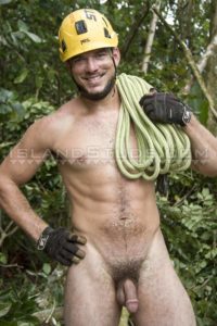 Horny blue collar worker All American hunk Island Studs Derek strips naked jerking huge dick 0 gay porn pics 200x300 - Hairy chested stud Aiden Joseph’s bare asshole raw fucked by ebony hunk Marcel Eugene’s huge black dick