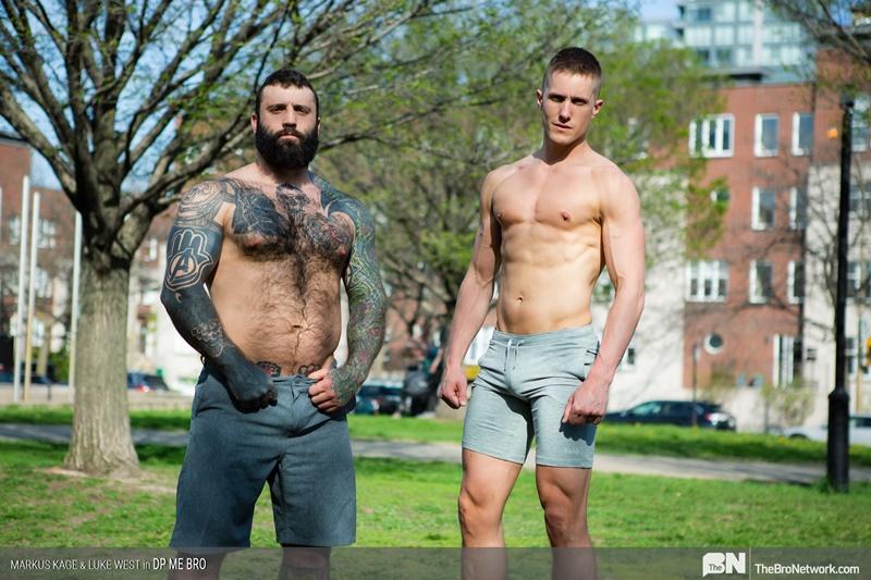 Sexy ripped young muscle stud Luke West bubble butt raw fucked bearded bear Markus Kage 14 gay porn pics - Sexy ripped young muscle stud Luke West’s bubble butt raw fucked by bearded bear Markus Kage