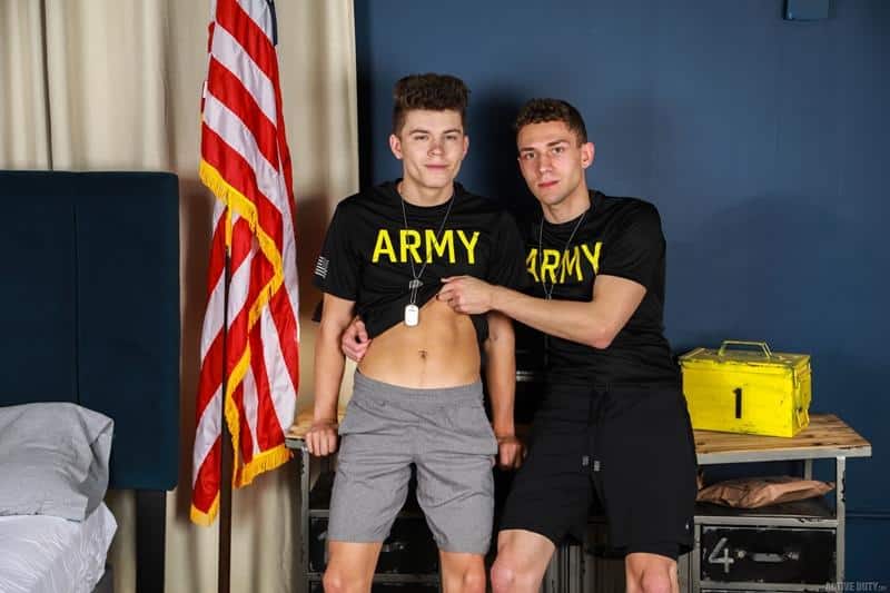 Sexy army recruit Adrian Duval bubble ass raw fucked Drake Von huge dick 6 gay porn pics - Sexy army recruit Adrian Duval’s bubble ass raw fucked by Drake Von’s huge dick