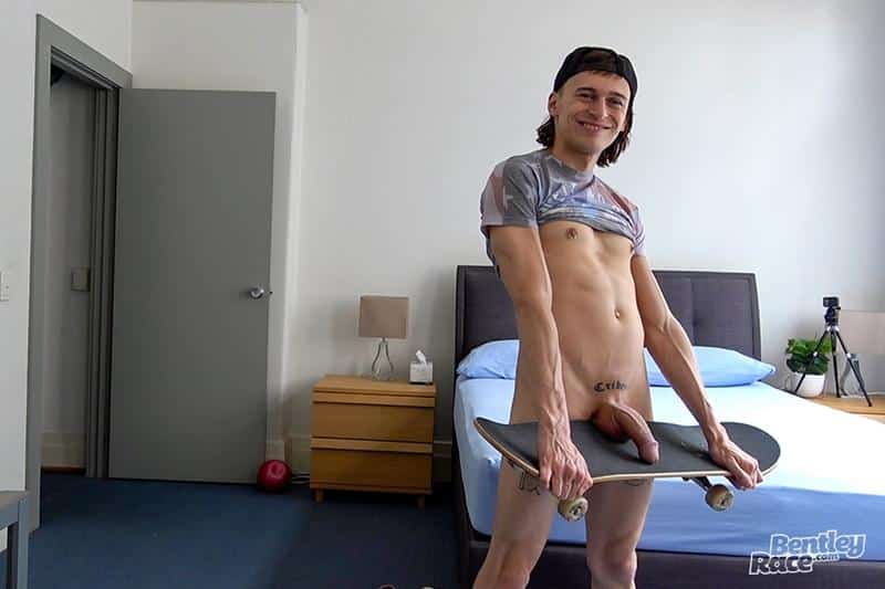 Sexy young Canadian skater dude Jamie Fawkes strips wanks hung thick uncut cock 6 gay porn pics - Sexy young Canadian skater dude Jamie Fawkes strips and wanks his hung thick cock